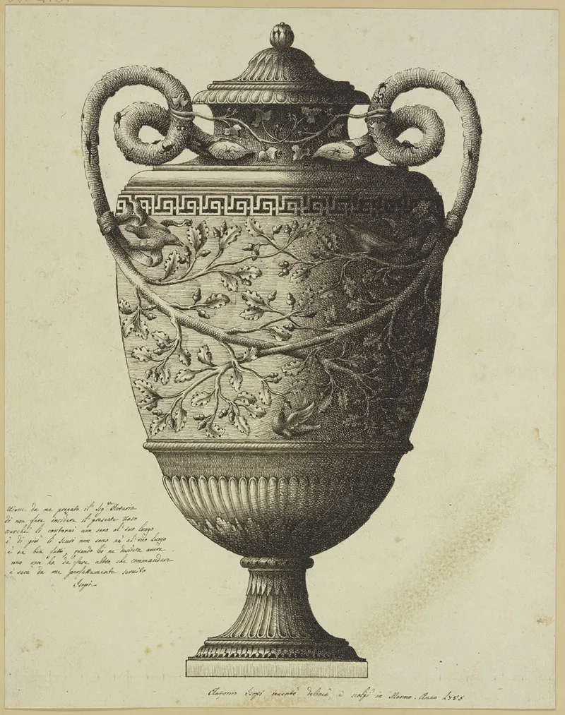 A Vase Wall Art by Antonio Isopi - High-Resolution Digital Print