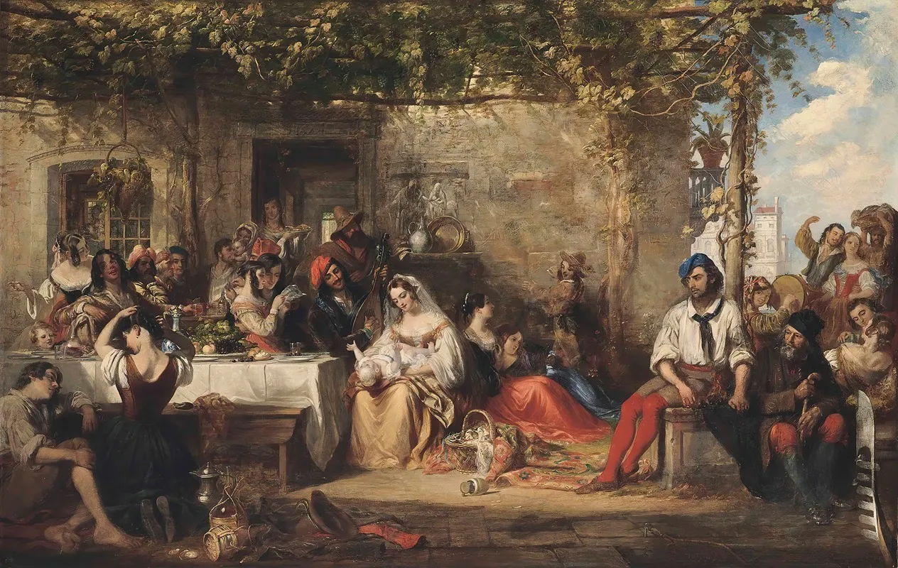 A Venetian Fiesta Wall Art by Robert McInnes - High-Resolution Digital Print