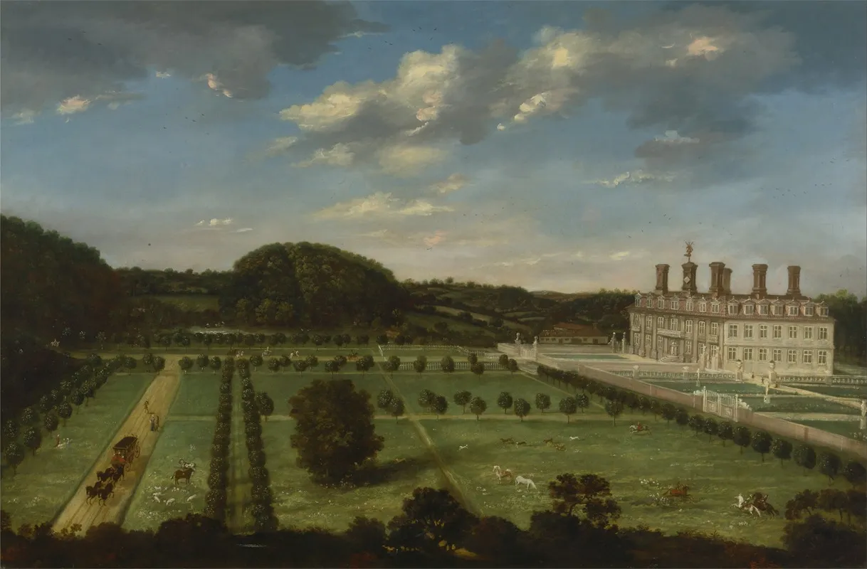 A View Of Bayhall Pembury Kent Wall Art by Jan Siberechts - High-Resolution Digital Print