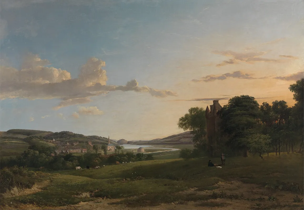 A View Of Cessford And The Village Of Caverton Roxboroughshire In The Distance Wall Art by Patrick Nasmyth - High-Resolution Digital Print