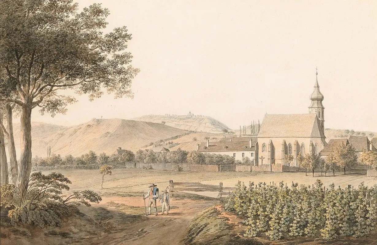 A View Of Dobrota Towards Mula In The Canale Of Cattaro Wall Art by Jakob Alt - High-Resolution Digital Print