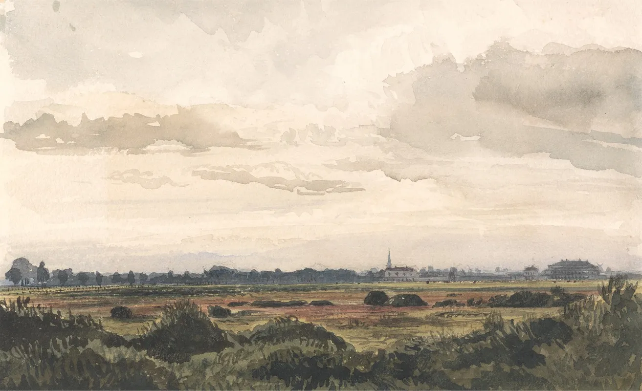 A View Of Doncaster Racecourse Drawn From Nature Sept 2 1848 Wall Art by Thomas Baker - High-Resolution Digital Print