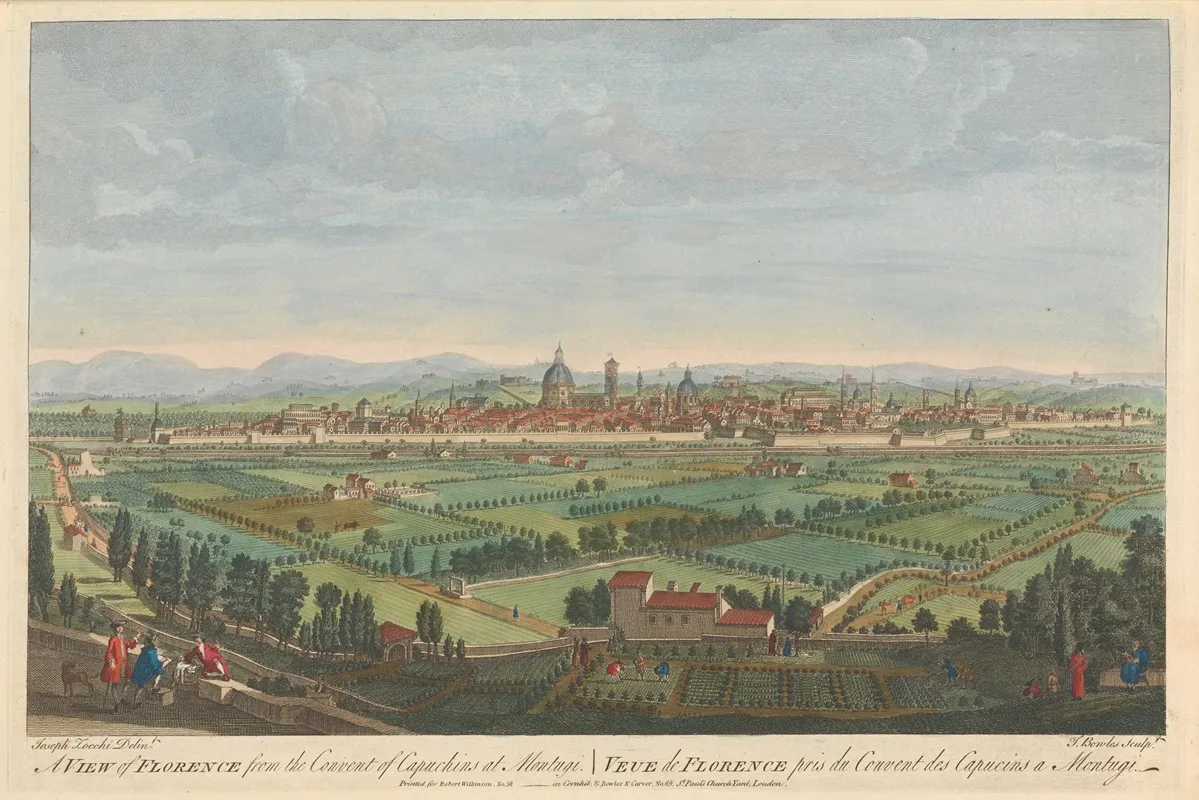 A View Of Florence From The Convent Of Capuchins At Montugi