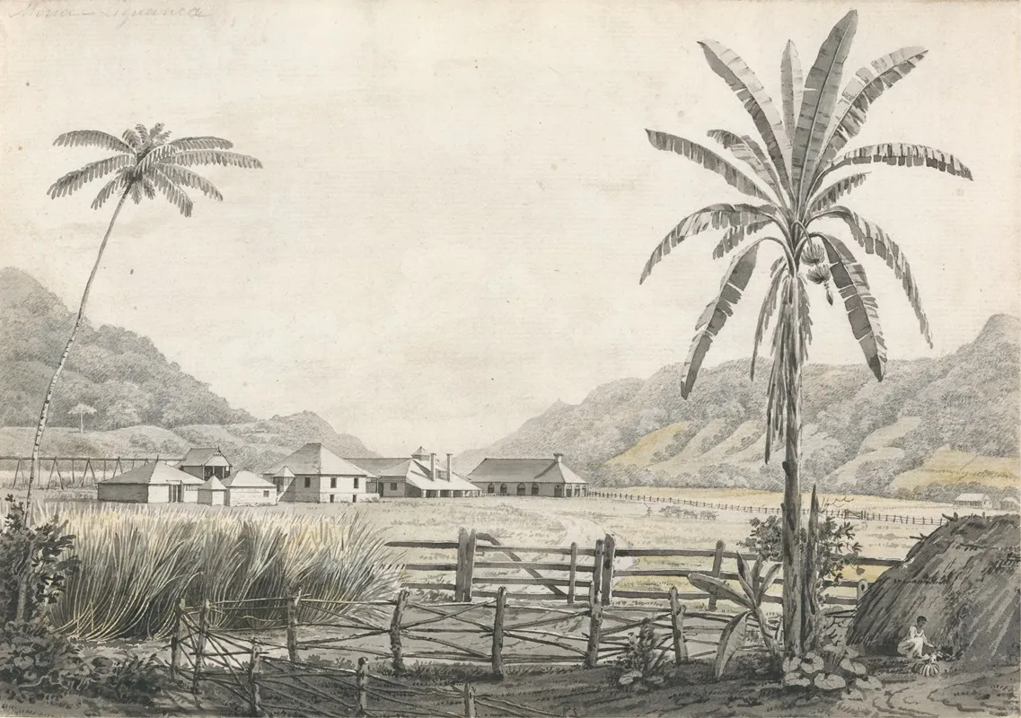 A View Of Hall Head Sugar Plantation Jamaica Wall Art by Edward Kennion - High-Resolution Digital Print
