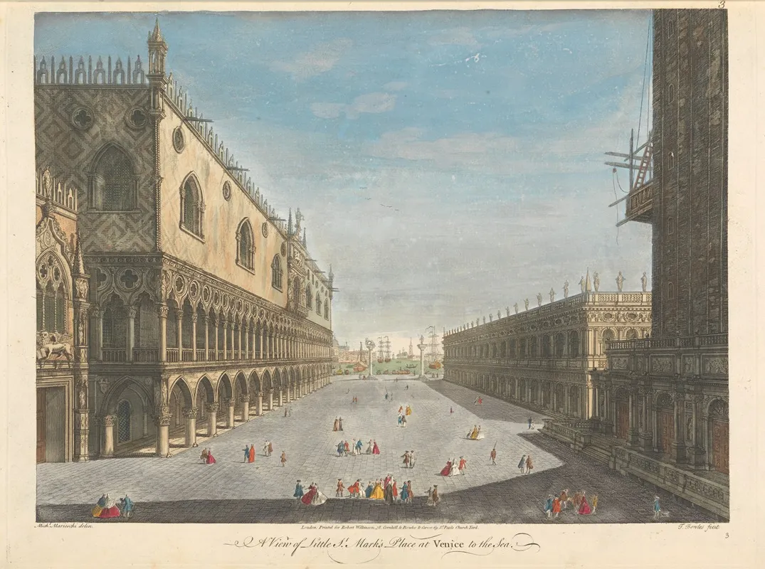 A View Of Little St Marks Place At Venice To The Sea