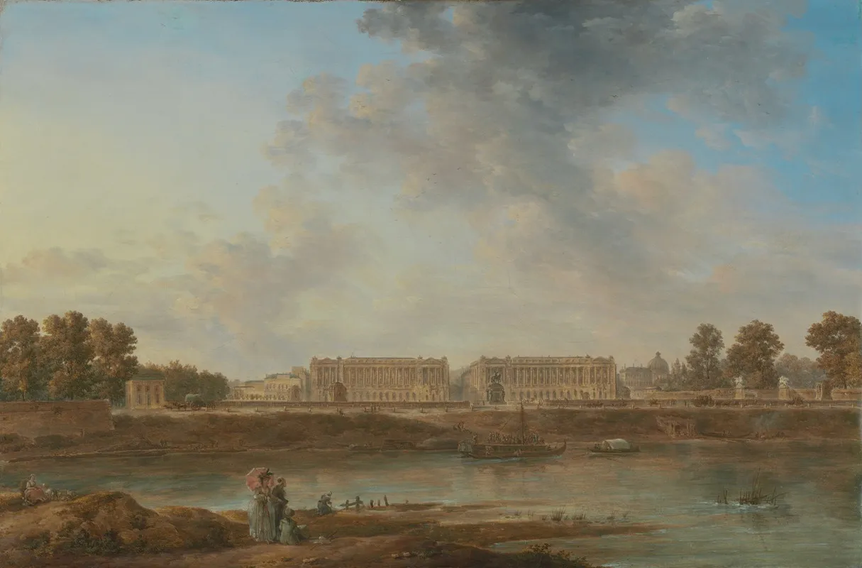 A View Of Place Louis Xv Wall Art by Alexandre-Jean Noël - High-Resolution Digital Print