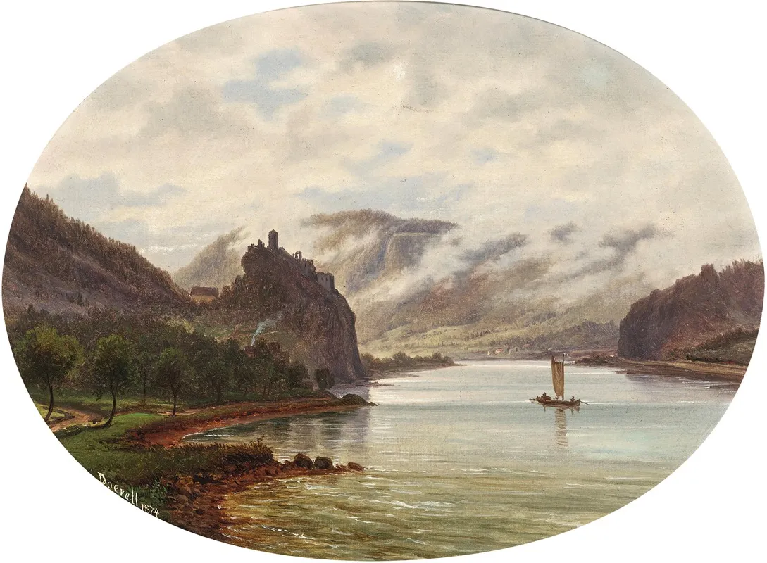 A View Of Strekov Castle On The Elbe