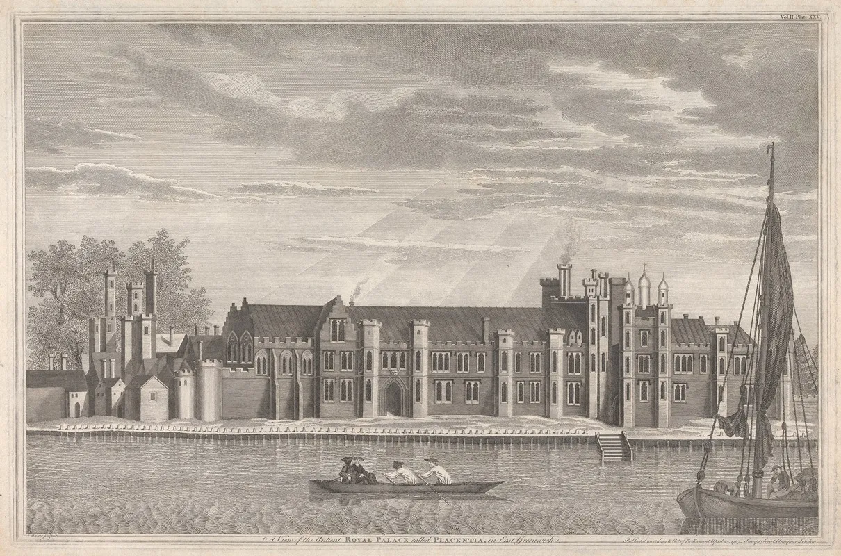 A View Of The Ancient Royal Palace Called Placentia In East Greenwich
