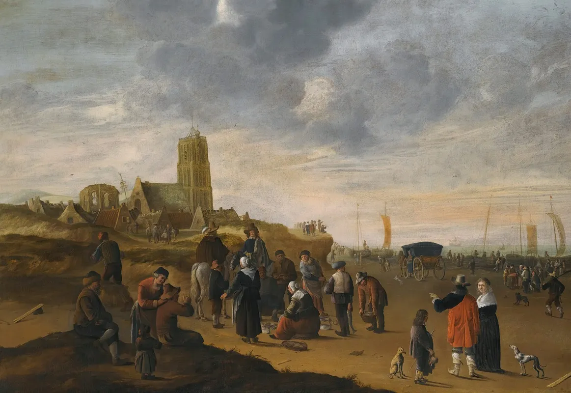 A View Of The Beach At Scheveningen