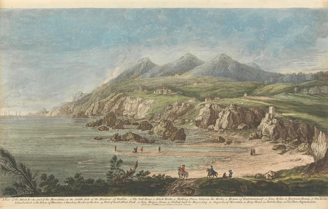 A View Of The Black Rocks And Of The Mountains On The South Side Of The Harbour Of Dublin