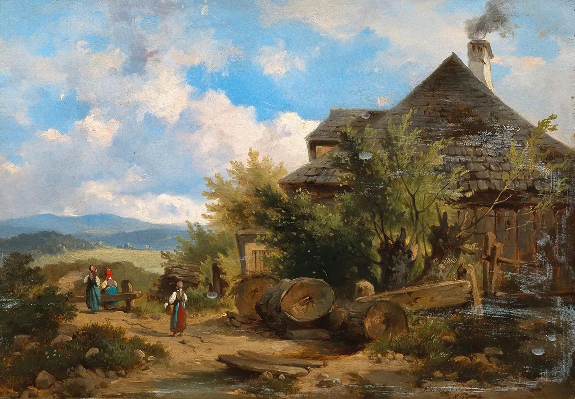 A View Of The Countryside Wall Art by Dominik Schuhfried - High-Resolution Digital Print
