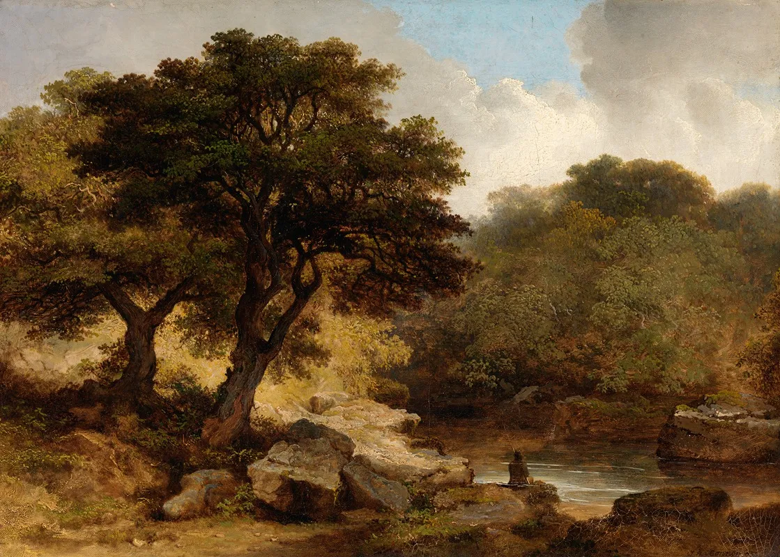 A View Of The Glen Of The Dargle Wall Art by James Arthur O'Connor - High-Resolution Digital Print