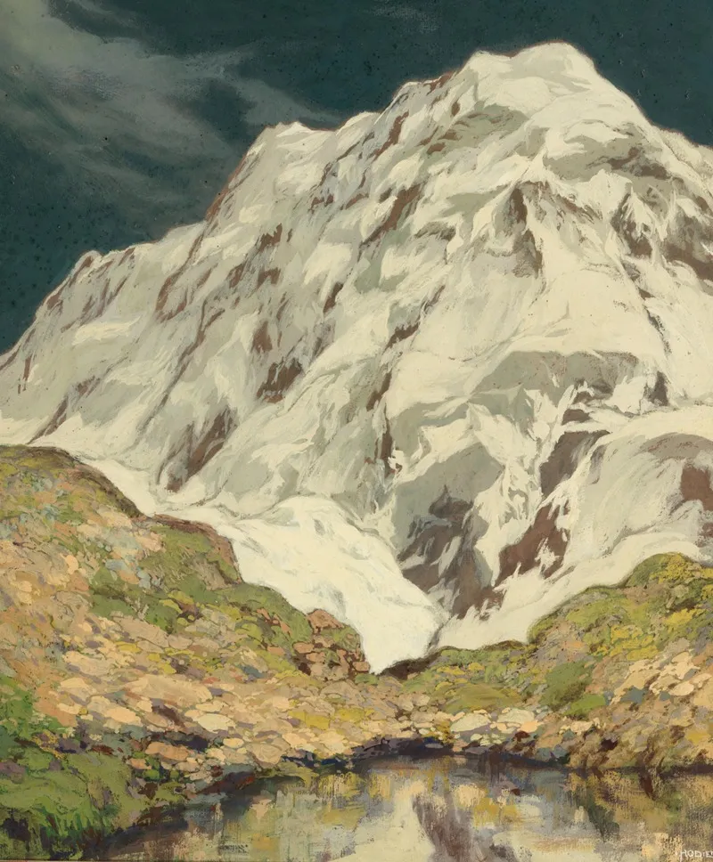 A View Of The Grossglockner Region Wall Art by Hugo Hodiener - High-Resolution Digital Print