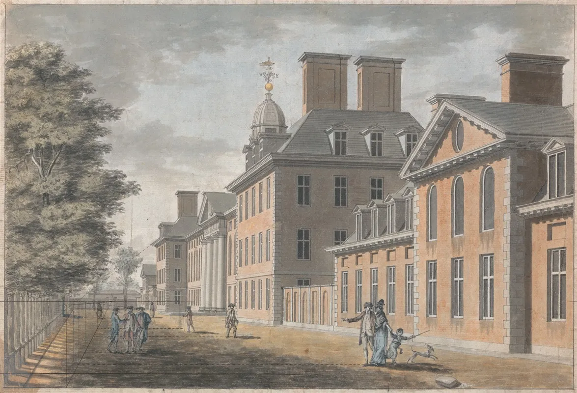 A View Of The North Front Of Chelsea Hospital