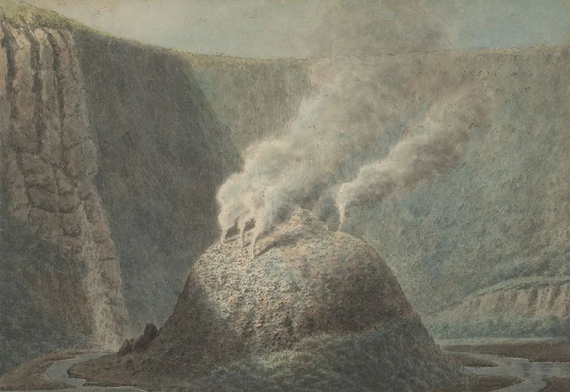 A View Of The Old Crater Of Morne Soufriere St Vincent Wall Art by Rev. Lansdown Guilding - High-Resolution Digital Print