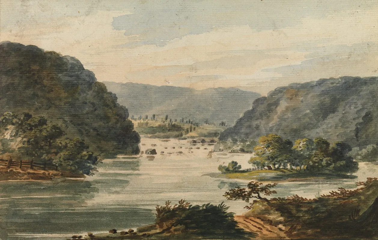 A View Of The Potomac At Harpers Ferry