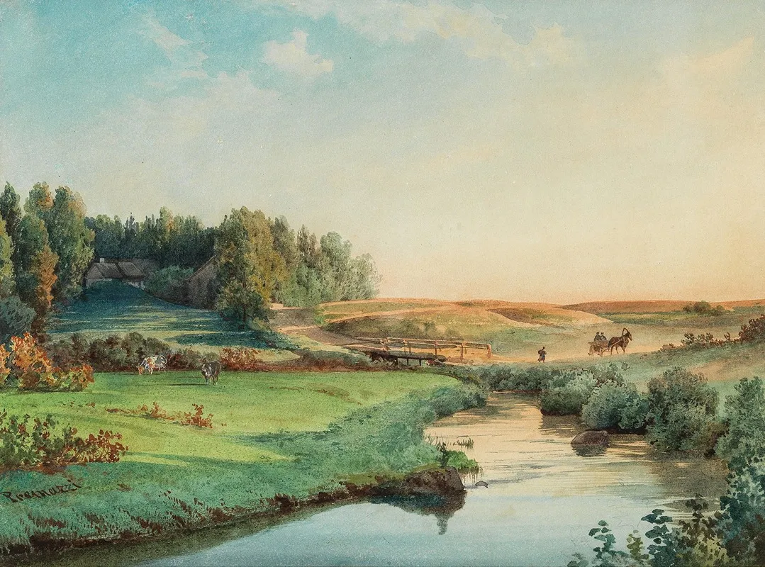 A View Of The Surroundings Of Saint Petersburg Wall Art by Luigi Premazzi - High-Resolution Digital Print