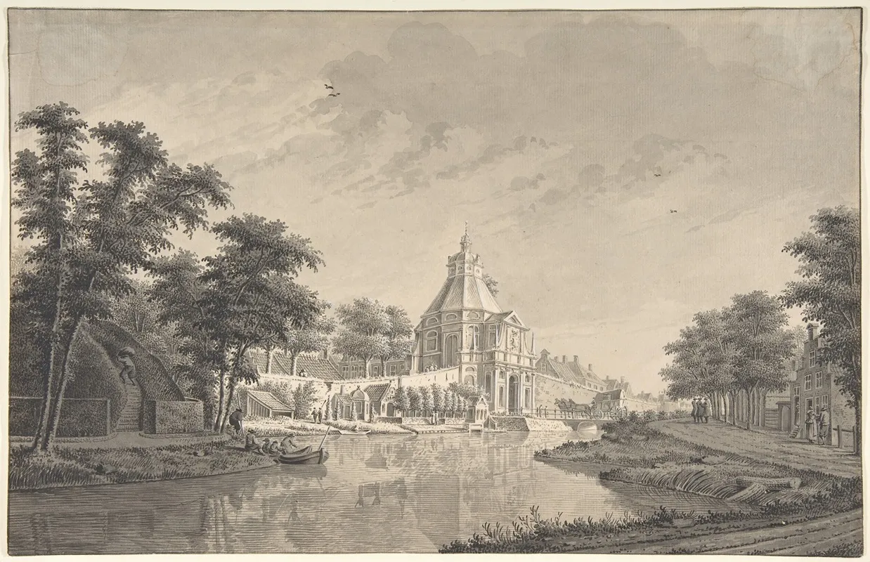 A View Of The Wittevrouwenpoort Utrecht