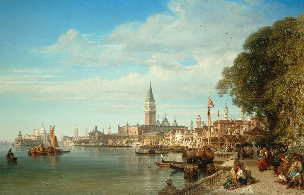 A View Of Venice From The Riva Degli Schiavone