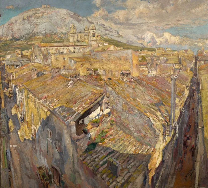 A Village In Lemporda Wall Art by Francesc Gimeno - High-Resolution Digital Print