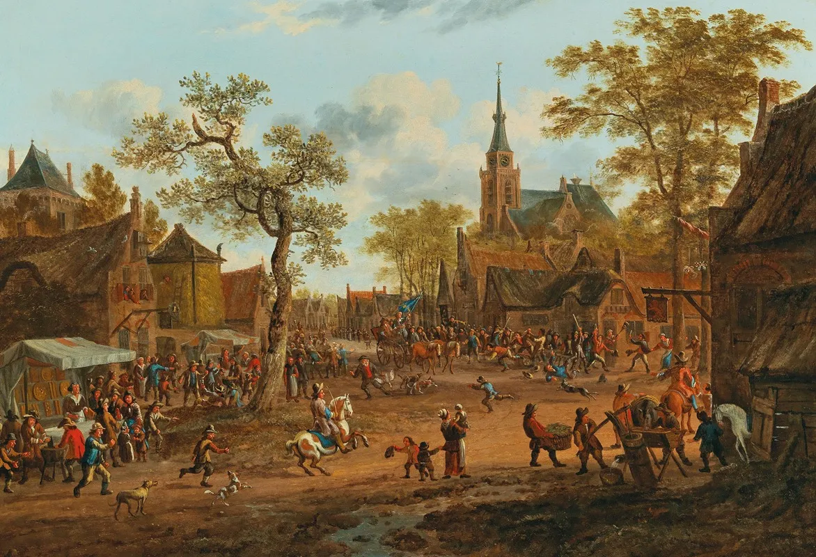 A Village Kermesse 2 Wall Art by Rutger Verburgh - High-Resolution Digital Print