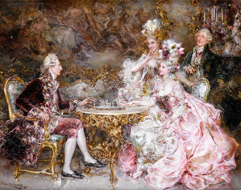A Visit To The Cardinal Checkmate Wall Art by Juan Pablo Salinas - High-Resolution Digital Print