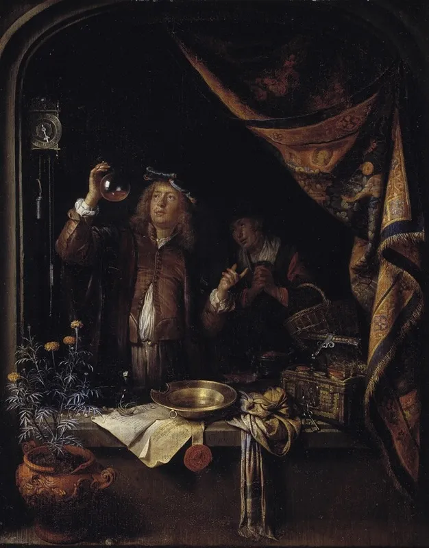 A Visit To The Doctor Wall Art by Gerrit Dou - High-Resolution Digital Print