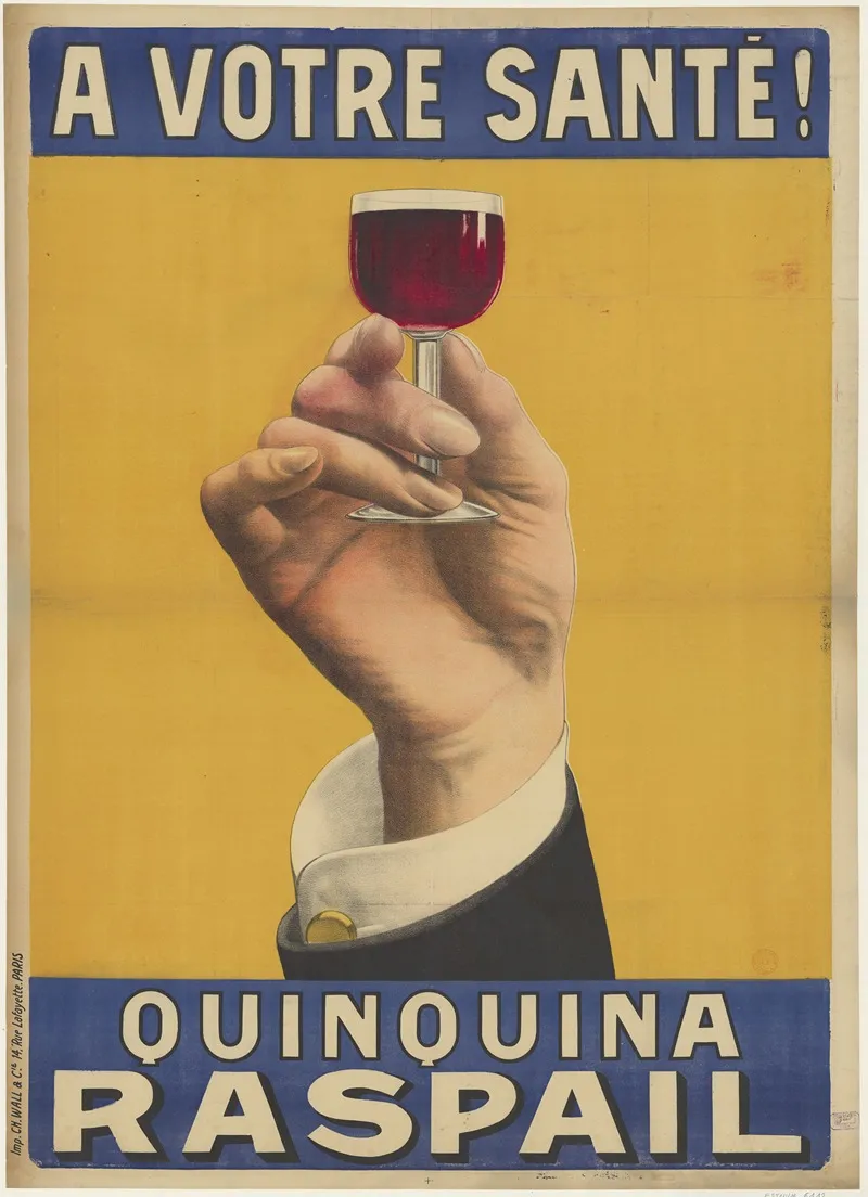 A Votre Sante Quinquina Raspail Wall Art by Imp. Ch. Wall & Cie - High-Resolution Digital Print