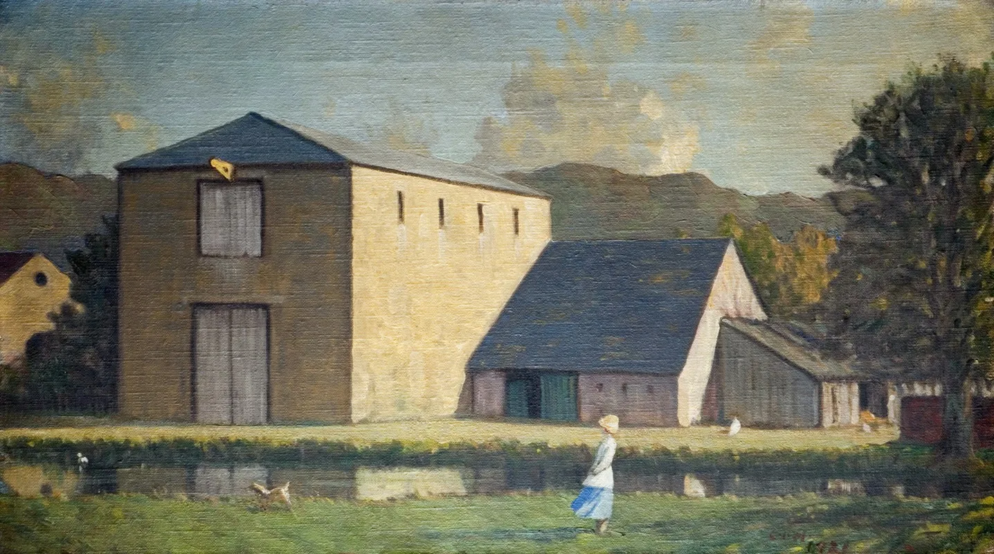 A Warehouse Wall Art by Sir Charles John Holmes - High-Resolution Digital Print