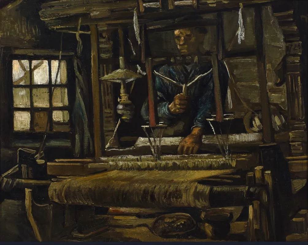 A Weavers Cottage Wall Art by Vincent van Gogh - High-Resolution Digital Print