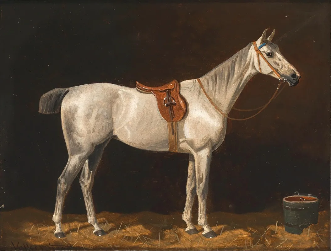 A White Horse In A Stable 2