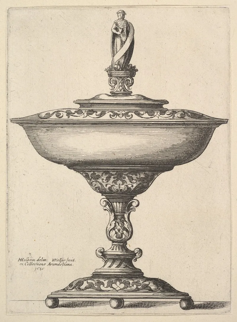 A Wide Cup With Ball Feet