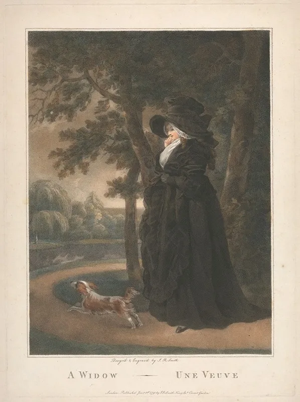 A Widow Une Veuve Wall Art by John Raphael Smith - High-Resolution Digital Print