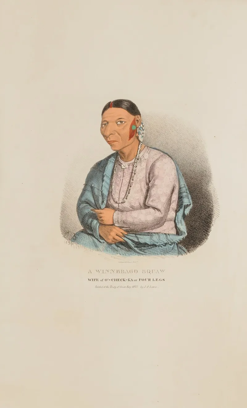 A Winnebago Woman Wife Of O Check Ka Or Four Legs