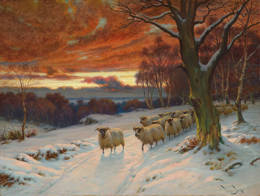 A Winter Evening 2 Wall Art by Wright Barker - High-Resolution Digital Print