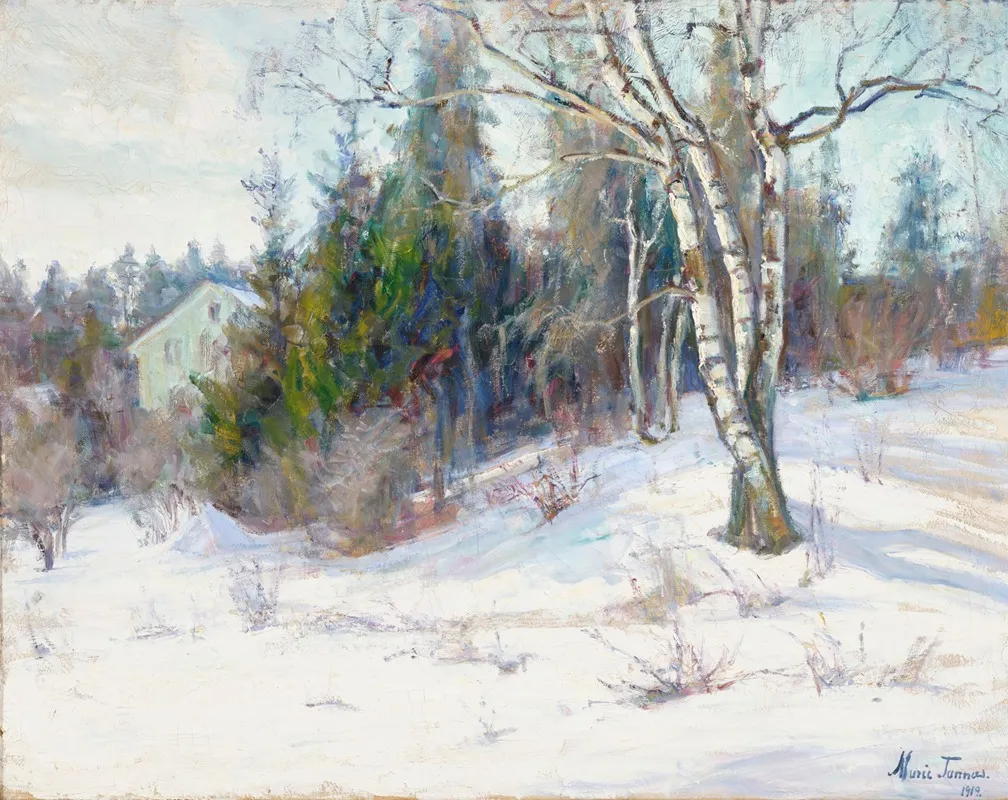 A Winter Landscape 9 Wall Art by Marie Tannaes - High-Resolution Digital Print