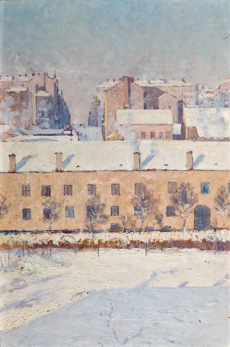 A Winter Scene Motif From Southern Stockholm