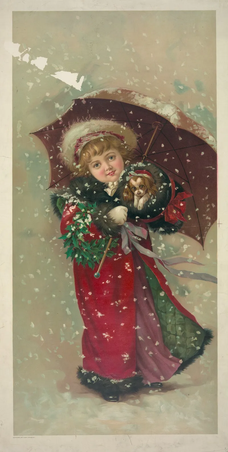 A Wintry Day Wall Art by Gray Litho. Co - High-Resolution Digital Print