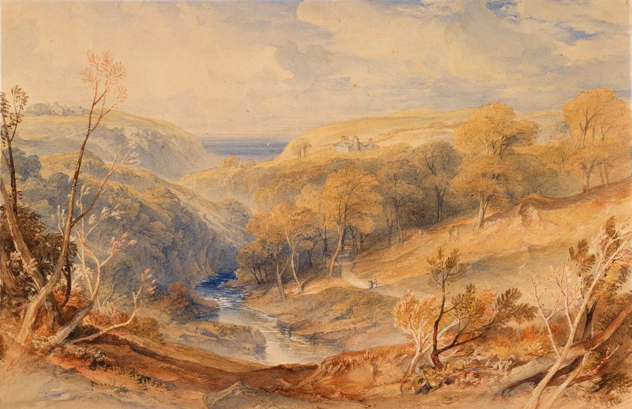 A Wooded Valley On The Isle Of Man