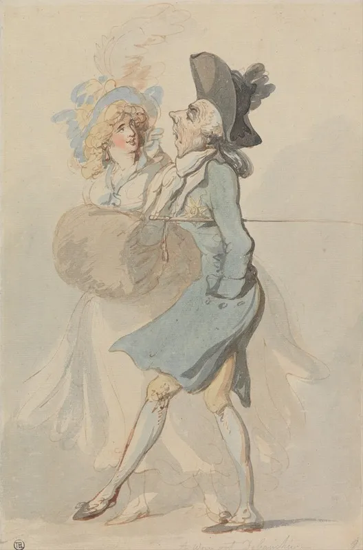 A Worn Out Debauchee Wall Art by Thomas Rowlandson - High-Resolution Digital Print