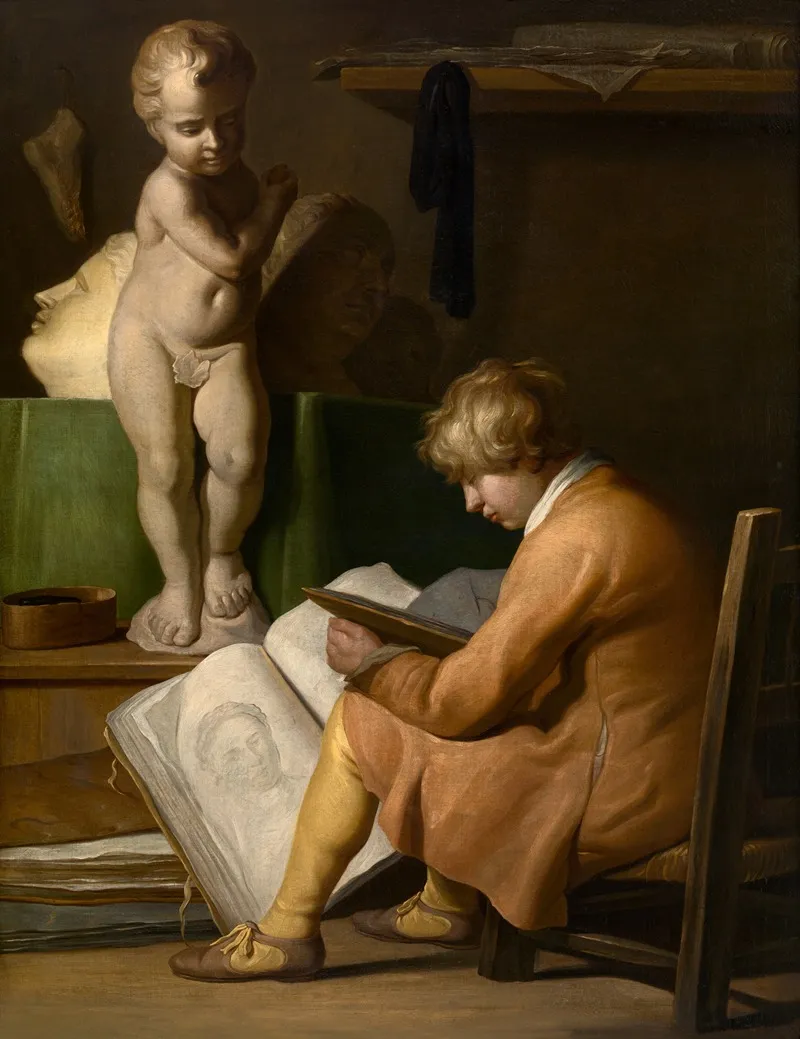 A Young Artist 2 Wall Art by Wallerant Vaillant - High-Resolution Digital Print
