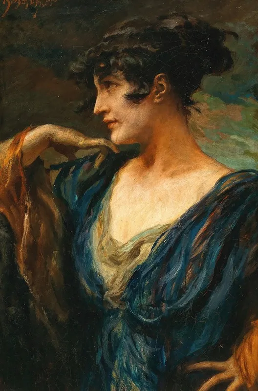 A Young Beauty 9 Wall Art by Leopold Schmutzler - High-Resolution Digital Print