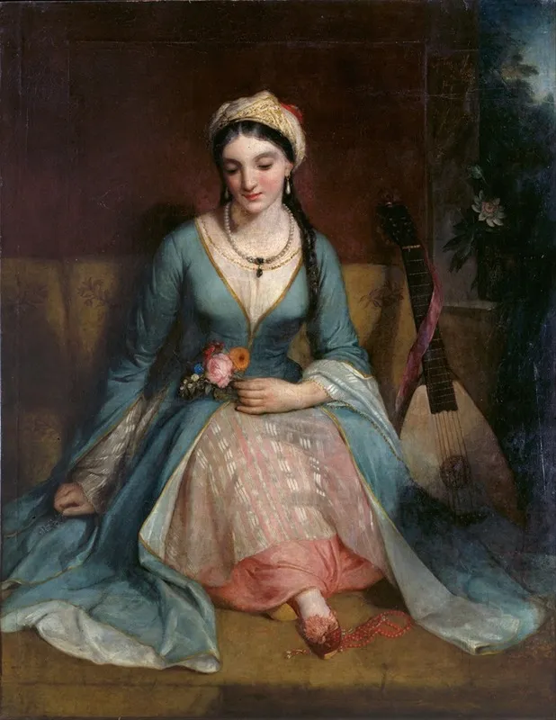 A Young Greek Woman Wall Art by Henry William Pickersgill - High-Resolution Digital Print