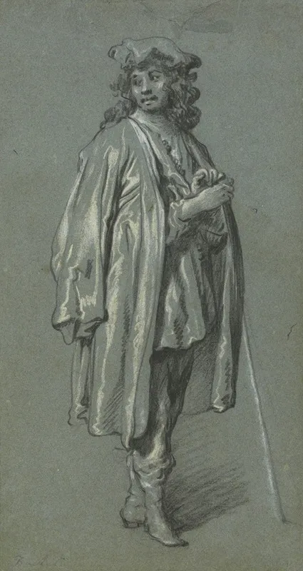 A Young Man Standing Wall Art by Govert Flinck - High-Resolution Digital Print