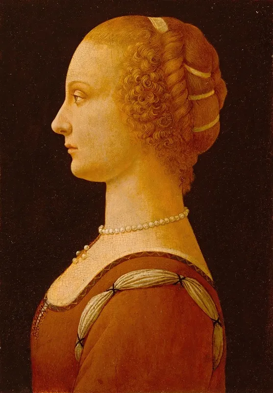 A Young Woman 3 Wall Art by workshop of Domenico Ghirlandaio - High-Resolution Digital Print