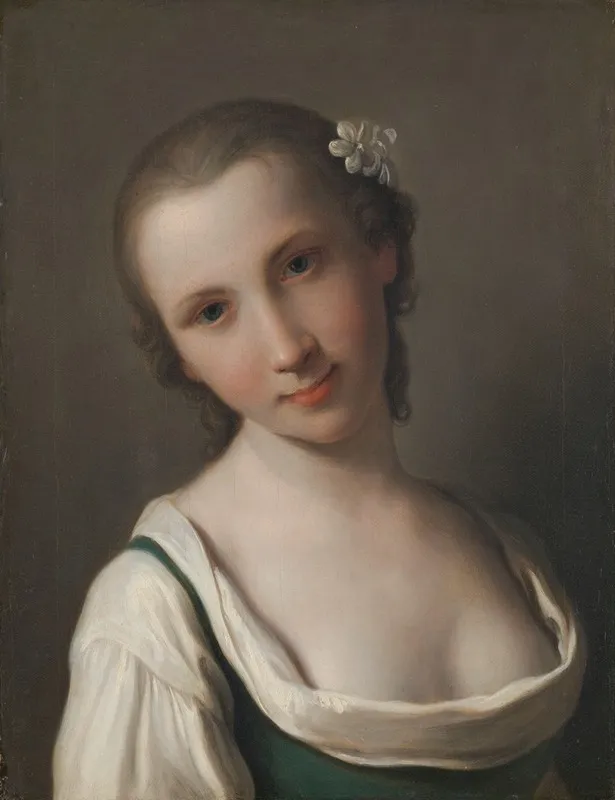 A Young Woman 4 Wall Art by Pietro Rotari - High-Resolution Digital Print