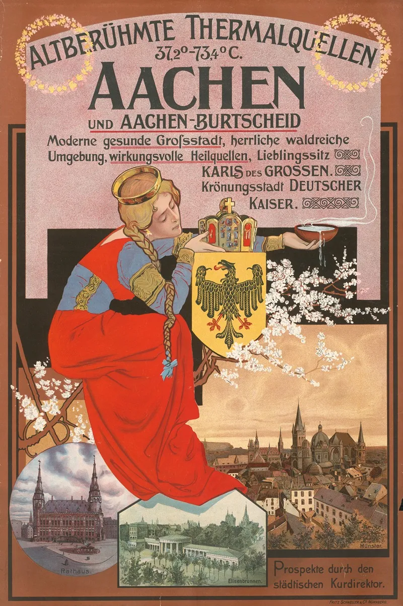 Aachen Und Aachen Burtscheid Wall Art by Fritz und Co. Schneller - High-Resolution Digital Print