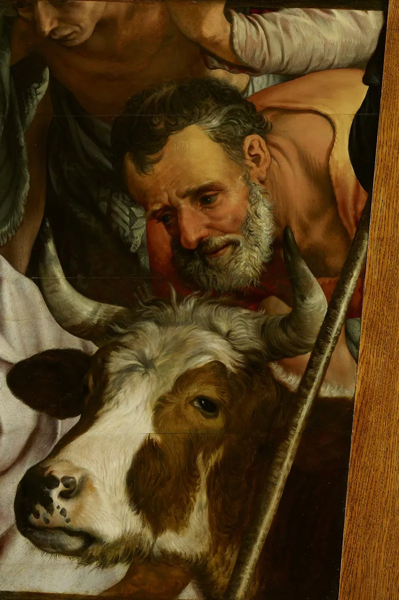 Aanbidding Der Herders Fragment Wall Art by Pieter Aertsen - High-Resolution Digital Print