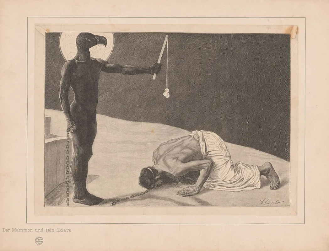 Aanbidding Van Mammon Wall Art by Johann Jakob Weber - High-Resolution Digital Print