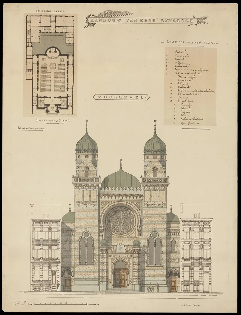 Aanbouw Van Eene Synagoge Wall Art by L. Seghers &amp; Fils - High-Resolution Digital Print